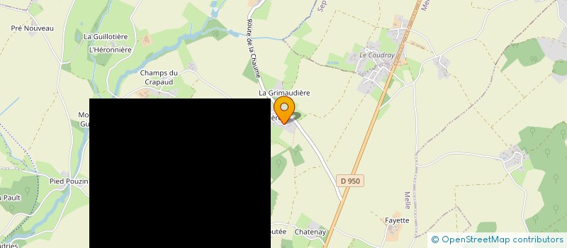 localisation de l'entreprise EARL DES SOURCES  MELLE