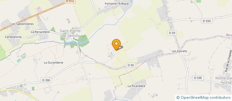 localisation de l'entreprise EARL DES SOURCES DU SEMILLY à SAINT-PIERRE-DE-SEMILLY