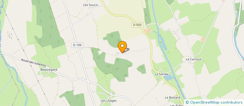 localisation de l'entreprise EARL DES TANIERES  HERRY