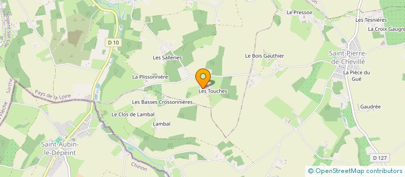 localisation de l'entreprise EARL DES TOUCHES  NOGENT SUR LOIR