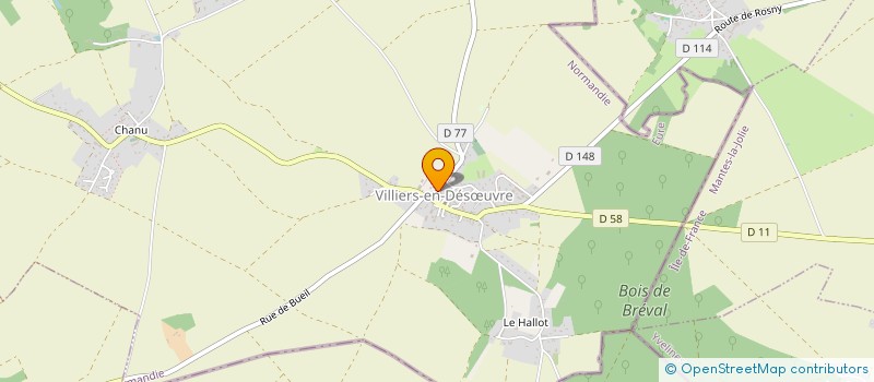 localisation de l'entreprise EARL DES TOURELLES  VILLIERS-EN-DESUVRE