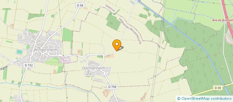 localisation de l'entreprise EARL DES TROIS CHENES à DONNENHEIM