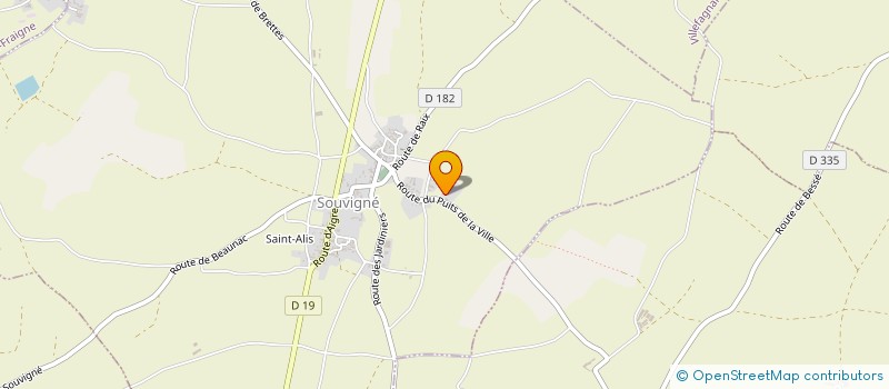 localisation de l'entreprise EARL DES TROIS FERMES à SOUVIGNE