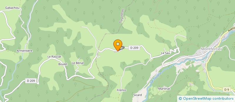 localisation de l'entreprise EARL DES TROIS MONTS à MONTFERRIER