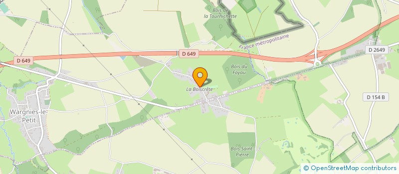 localisation de l'entreprise EARL DES TROIS MUIDS à WARGNIES-LE-PETIT