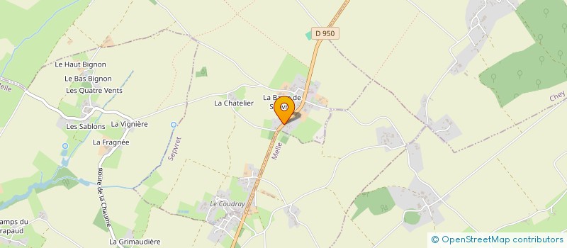 localisation de l'entreprise EARL DES TROIS NOYERS  SEPVRET