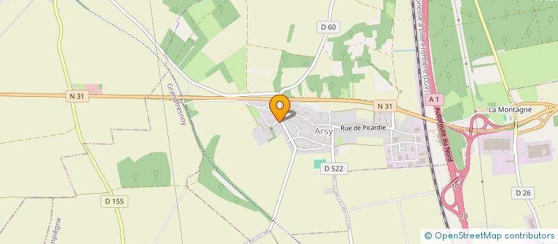 localisation de l'entreprise EARL DES TROIS TILLEULS  GRANDVILLERS-AUX-BOIS