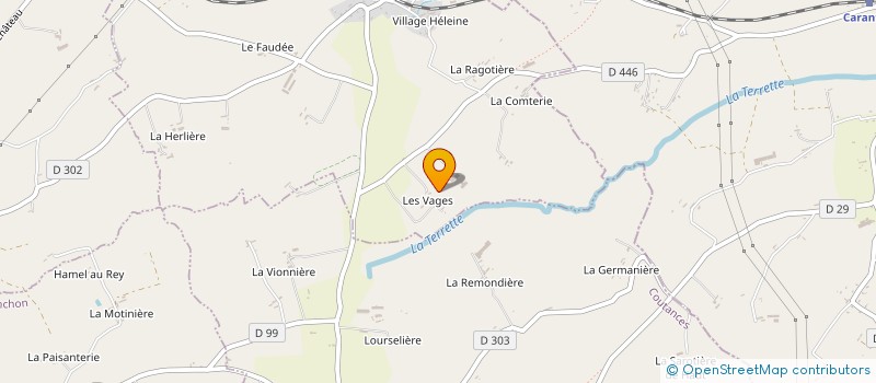 localisation de l'entreprise EARL DES VAGES à CAMETOURS