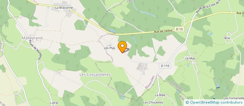 localisation de l'entreprise EARL DES VALLONS à MAZEROLLES