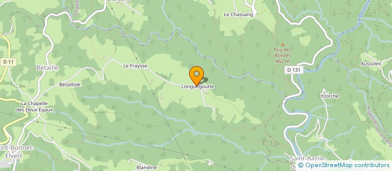 localisation de l'entreprise EARL DES VALLONS à SAINT-BONNET-ELVERT