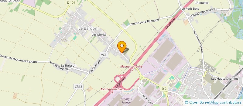 localisation de l'entreprise EARL DES VARENNES à LE BARDON