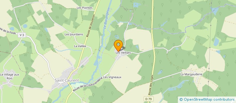 localisation de l'entreprise EARL DES VEILLATS  SAINT-LAURENT