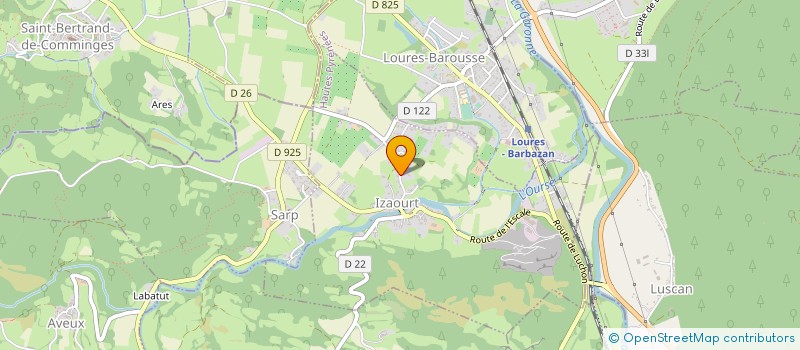 localisation de l'entreprise EARL DES VERGERS DE BAROUSSE  IZAOURT