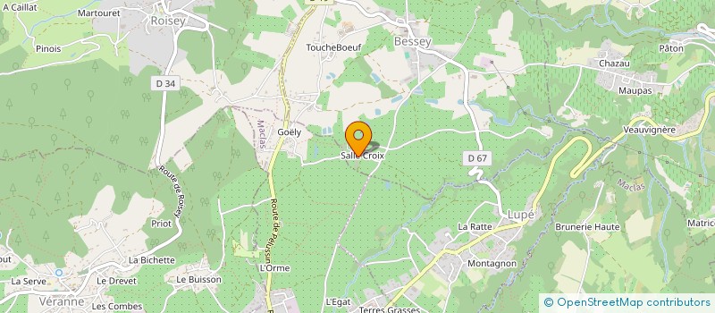 localisation de l'entreprise EARL DES VERGERS DE L'HERMITAGE  BESSEY