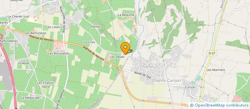 localisation de l'entreprise EARL DES VIGNES  MERCUROL-VEAUNES