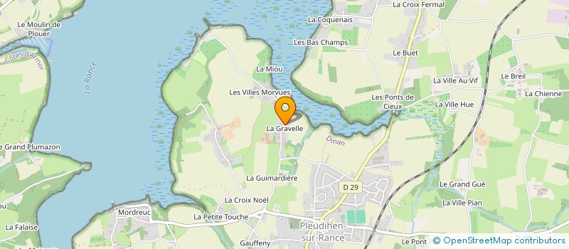 localisation de l'entreprise EARL DES VIGNES à PLEUDIHEN-SUR-RANCE