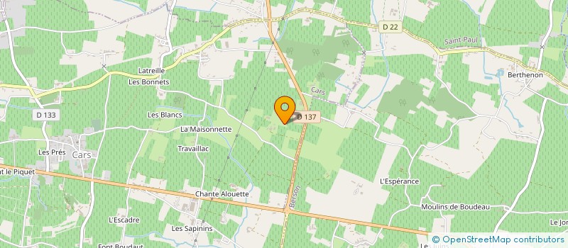 localisation de l'entreprise EARL DES VIGNOBLES GEORGES LAMIT  CARS