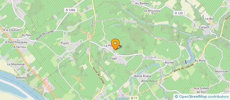 localisation de l'entreprise EARL DES VIGNOBLES GOUIN  LAROQUE