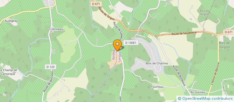 localisation de l'entreprise EARL DES VIGNOBLES LATORSE  LA SAUVE