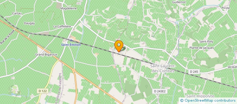 localisation de l'entreprise EARL DES VIGNOBLES NEYCENSSAS  SAINT-LAURENT-DES-COMBES