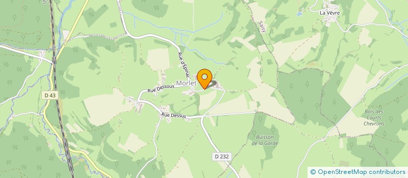 localisation de l'entreprise EARL DESCHAMPS  MORLET