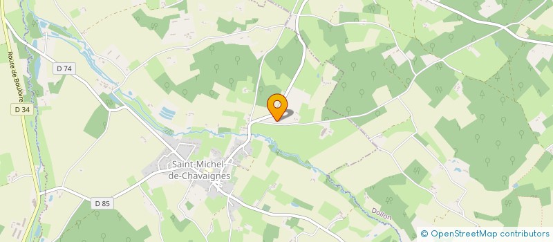 localisation de l'entreprise EARL DESHAYES à SAINT MICHEL DE CHAVAIGNES