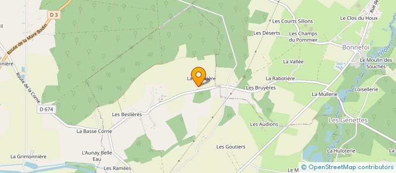 localisation de l'entreprise EARL DESJARDINS à BONSMOULINS