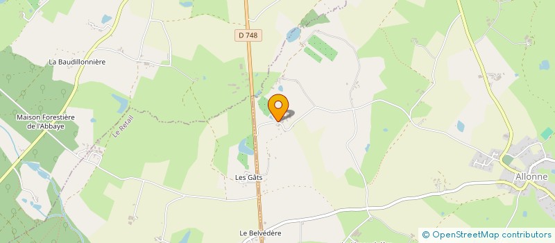 localisation de l'entreprise EARL DESNOUES à ALLONNE