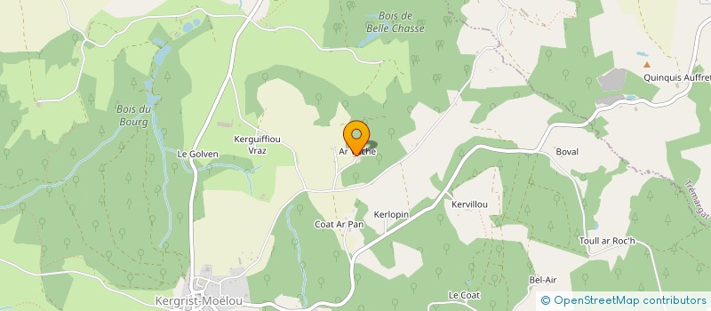 localisation de l'entreprise EARL DESPLANQUES à KERGRIST-MOELOU