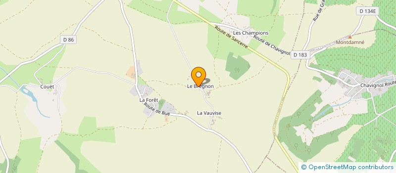 localisation de l'entreprise EARL DESREAUX à MENETOU-RATEL