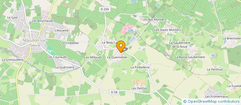 localisation de l'entreprise EARL DESRUES à SAINT-LUMINE-DE-CLISSON