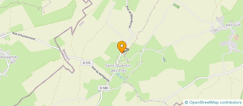 localisation de l'entreprise EARL DESTAPPE  SAINT-QUENTIN-DES-PRES