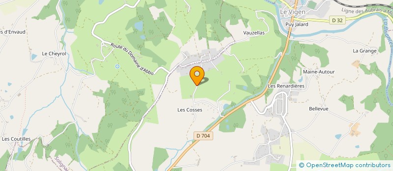 localisation de l'entreprise EARL DEVILLE à LE VIGEN