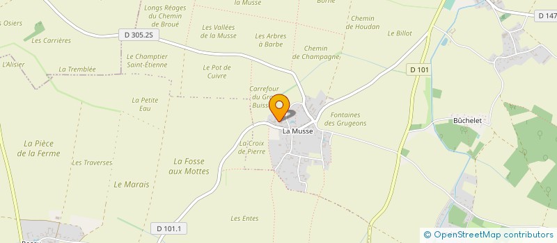 localisation de l'entreprise EARL DF GEFFROY à BOUTIGNY-PROUAIS