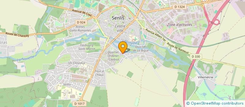 localisation de l'entreprise EARL DHILLY  SENLIS