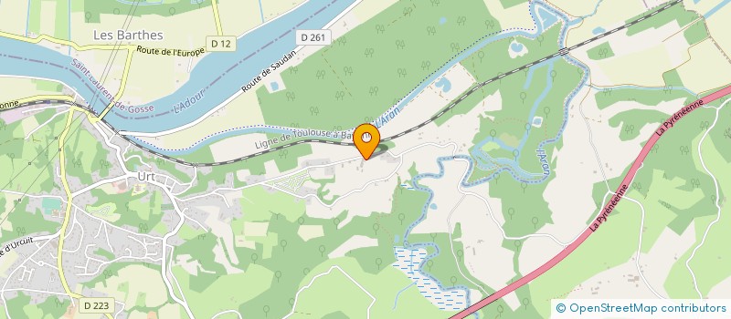 localisation de l'entreprise EARL DIBAGNETTE  URT