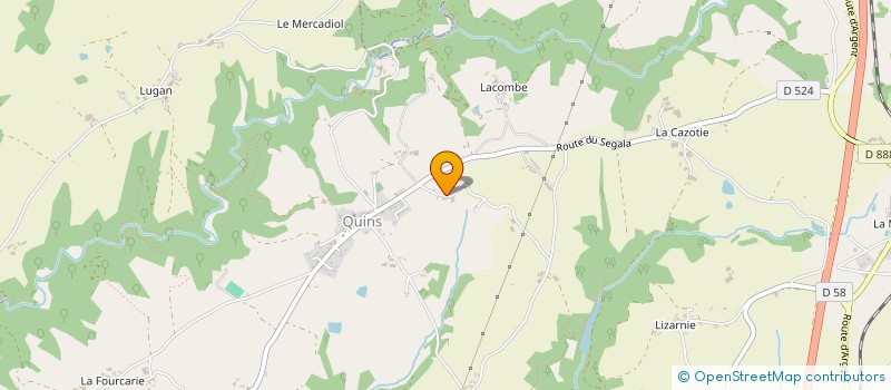 localisation de l'entreprise EARL DIDIER BARGUES  QUINS