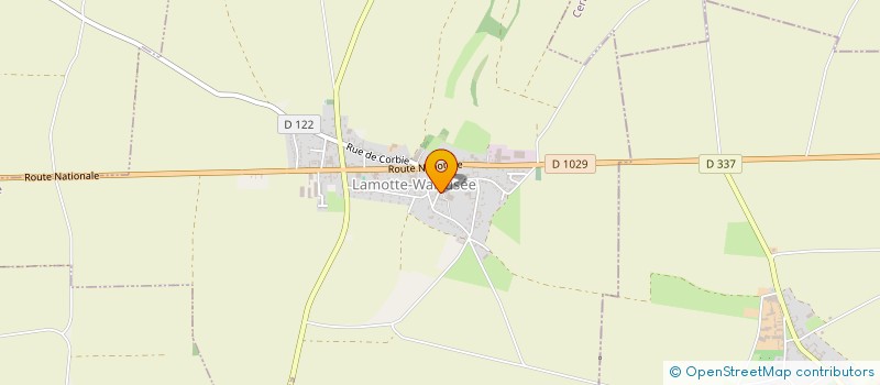 localisation de l'entreprise EARL DIDIER LEGENDRE  LAMOTTE-WARFUSEE