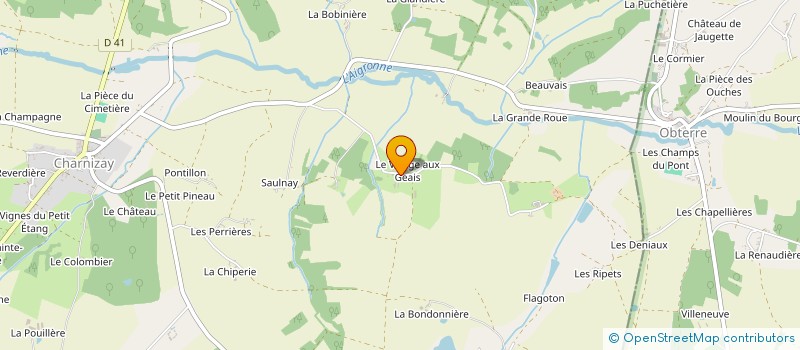 localisation de l'entreprise EARL DIDIER VILLERET à CHARNIZAY