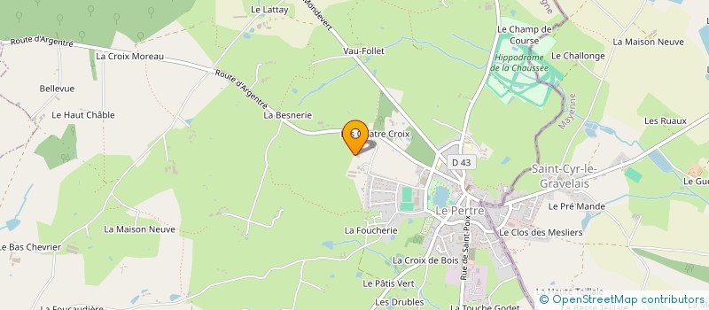 localisation de l'entreprise EARL DIMART  ETRELLES