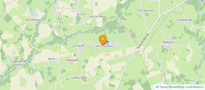 localisation de l'entreprise EARL DINDAULT  MORTROUX