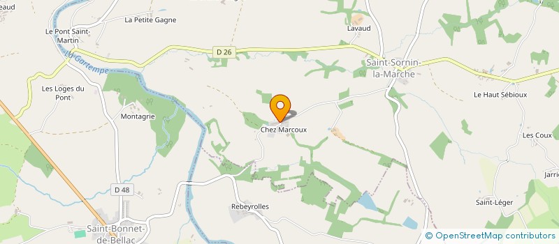 localisation de l'entreprise EARL DINTRAT à SAINT-SORNIN-LA-MARCHE