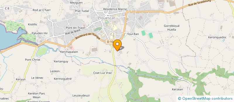 localisation de l'entreprise EARL DIROU - CUEFF à PLOUESCAT