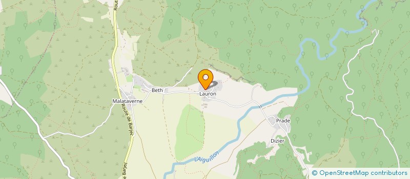 localisation de l'entreprise EARL DIZIER à LUSSAN
