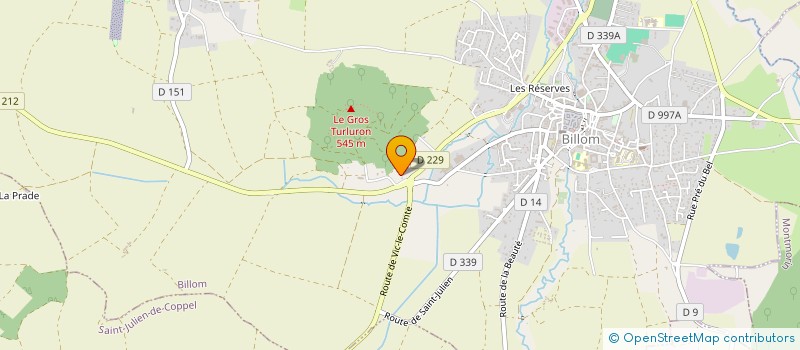 localisation de l'entreprise EARL DOCHER  BILLOM