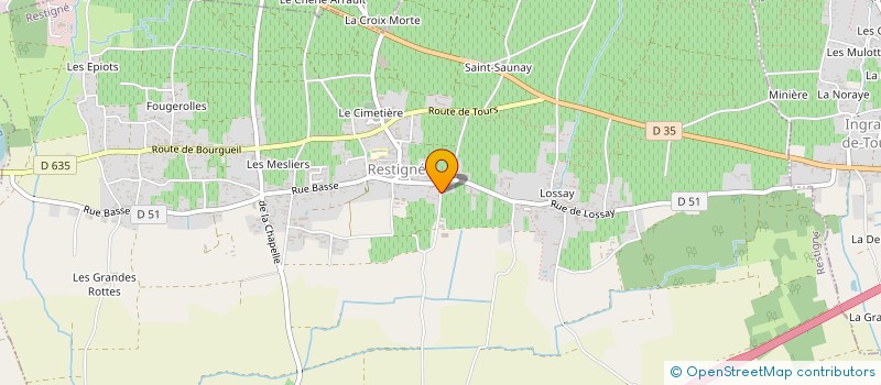 localisation de l'entreprise EARL DOINEAU LES JANVRIS  RESTIGNE