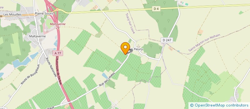 localisation de l'entreprise EARL DOMAINE ALEXANDRE BAIN à TRACY-SUR-LOIRE