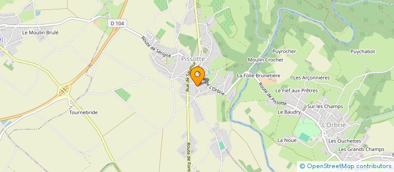 localisation de l'entreprise EARL DOMAINE COIRIER à PISSOTTE