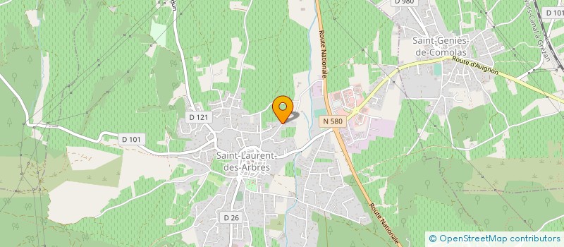 localisation de l'entreprise EARL DOMAINE DE GISSAC à SAINT-LAURENT-DES-ARBRES