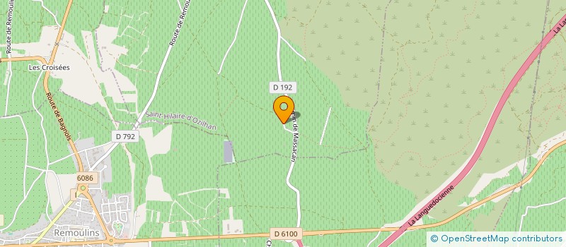 localisation de l'entreprise EARL DOMAINE DE L'AURE  SAINT-HILAIRE-D'OZILHAN